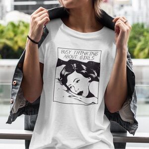 Busy thinking about girls Target T-Shirt size medium